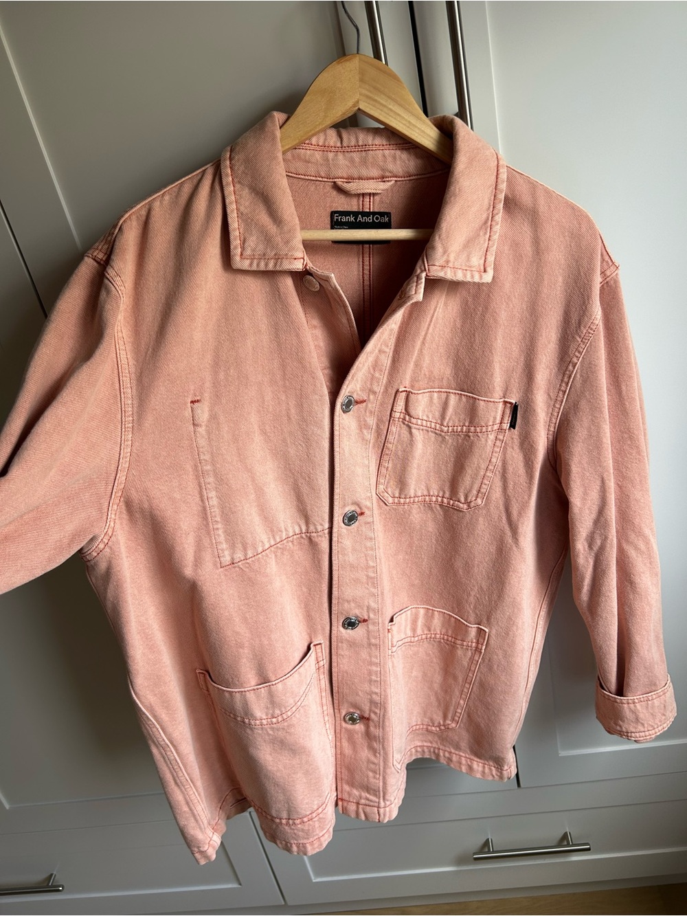 Frank & Oak peach Utility Jean Jacket - Picture 3 of 6